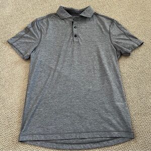 Lululemon Evolution Polo Short Sleeve Gray Shirt-medium